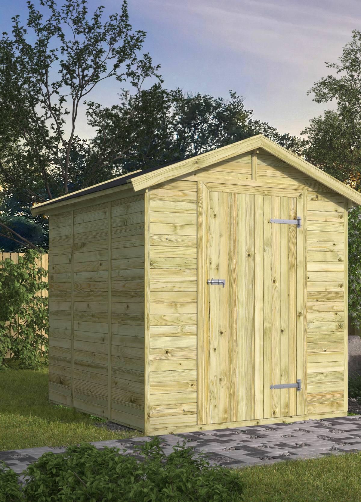 Tuinhuis Boudewijn vuren groen geïmpregneerd