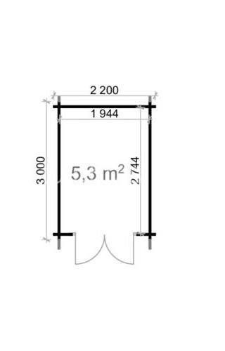 Tuinhuis Brabant 2,2x3m 28mm — afbeelding 5