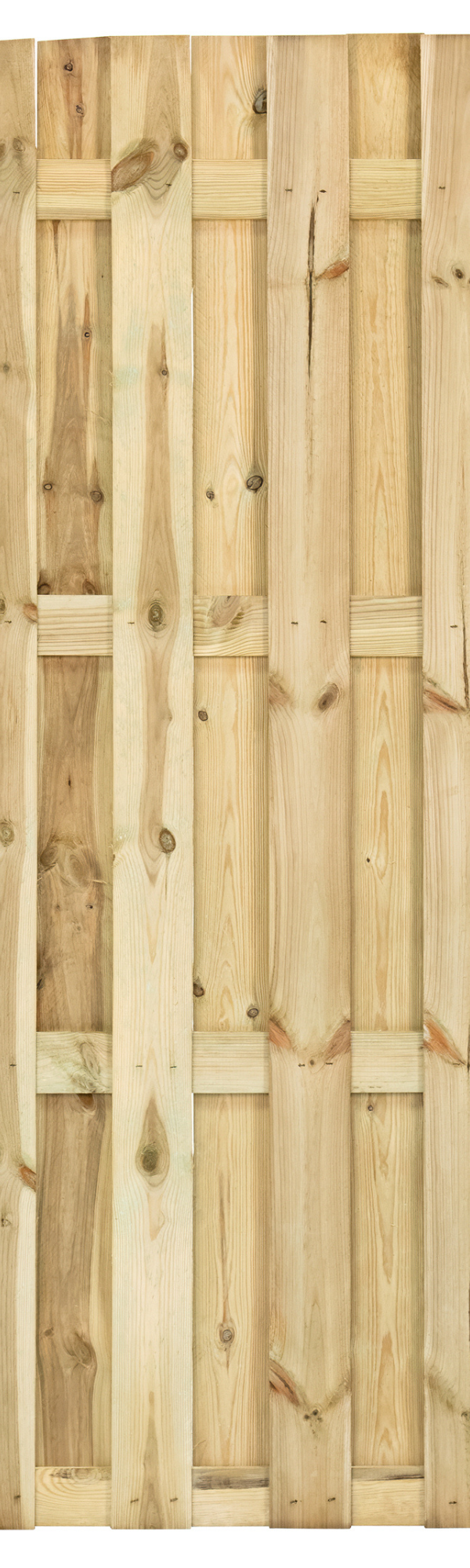 Tuinscherm Aalsmeer toog, groen geïmpregneerd grenen, geniet, 23-planks (19+4) 180 x 180 cm