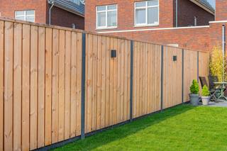 Tuinscherm Agadir, Red Class Wood geïmpregneerd ME vuren, RVS-geschroefd, 23-planks (21+2) 180 x 180 cm — 2