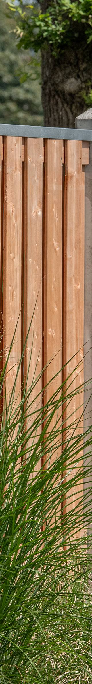 Tuinscherm Casablanca, Red Class Wood geïmpregneerd ME vuren, RVS-geschroefd, 21-planks (19+2) 180 x 180 cm — 2
