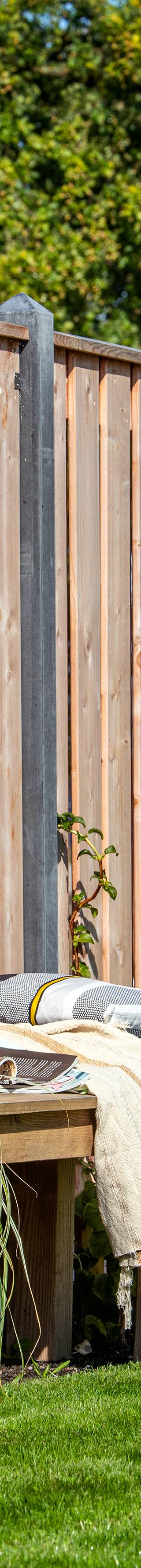 Tuinscherm Casablanca, Red Class Wood geïmpregneerd ME vuren, RVS-geschroefd, 21-planks (19+2) 180 x 180 cm — 3