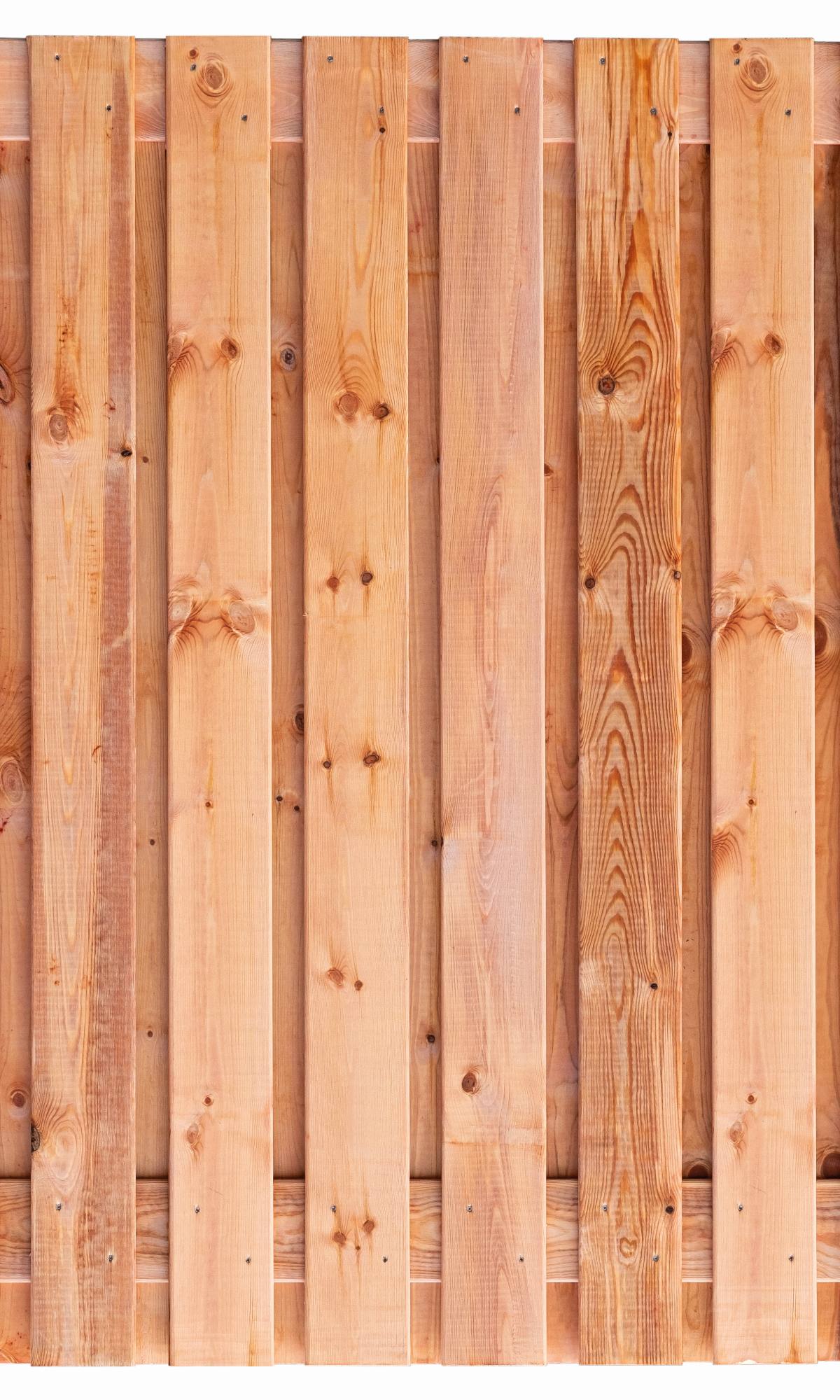 Tuinscherm Casablanca, Red Class Wood geïmpregneerd ME vuren, RVS-geschroefd, 21-planks (19+2) 180 x 180 cm