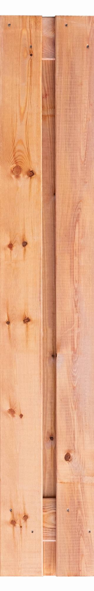 Tuinscherm Casablanca, Red Class Wood geïmpregneerd ME vuren, RVS-geschroefd, 21-planks (19+2) 180 x 180 cm — 1