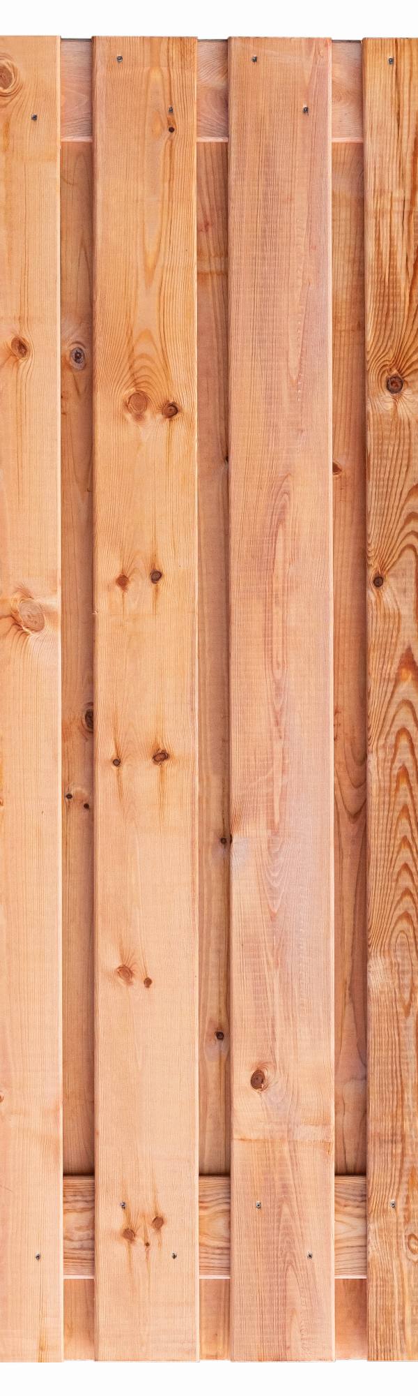 Tuinscherm Casablanca, Red Class Wood geïmpregneerd ME vuren, RVS-geschroefd, 21-planks (19+2) 180 x 180 cm