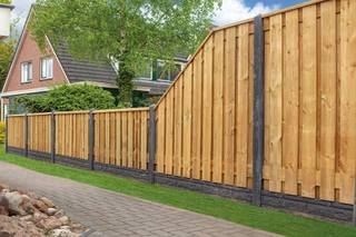 Tuinscherm Enschede, groen geïmpregneerd grenen, RVS-geschroefd, 21-planks (19+2) 180 x 180 cm — 2