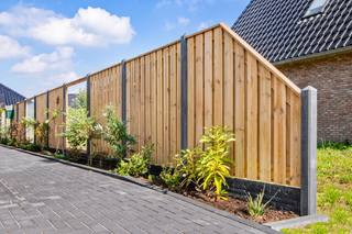 Tuinscherm Enschede, groen geïmpregneerd grenen, RVS-geschroefd, 21-planks (19+2) 180 x 180 cm — 3