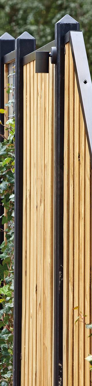 Tuinscherm Enschede, groen geïmpregneerd grenen, RVS-geschroefd, 21-planks (19+2) 180 x 180 cm — afbeelding 4