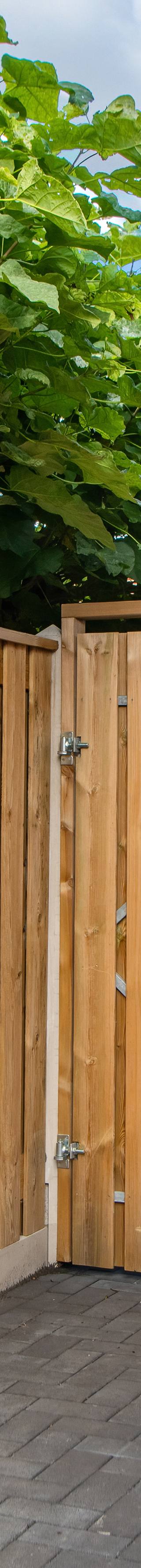 Tuinscherm Enschede, groen geïmpregneerd grenen, RVS-geschroefd, 21-planks (19+2) 180 x 180 cm — afbeelding 5