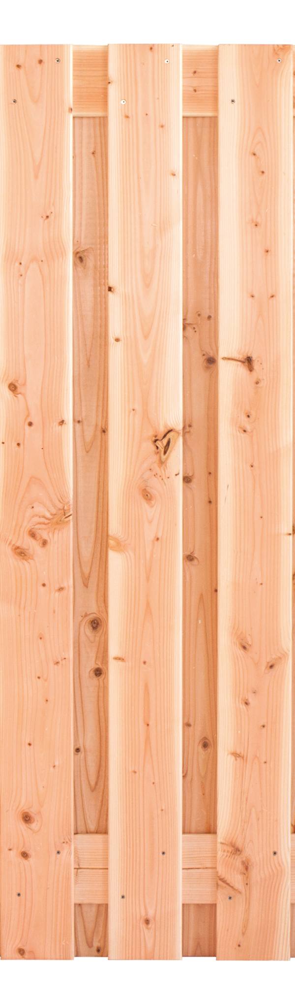Tuinscherm Innsbruck, douglas, RVS-geschroefd, 19-planks (17+2) 180 x 180 cm