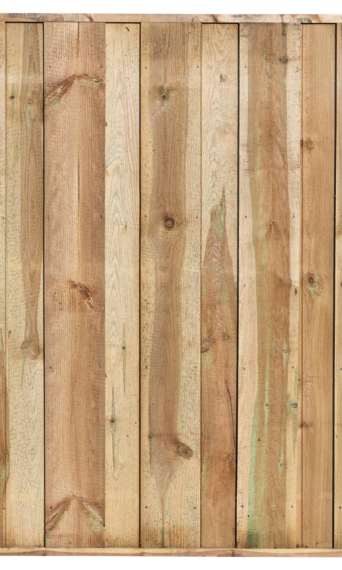 Tuinscherm Losser, groen geïmpregneerd grenen, RVS-geschroefd, 11-planks 180 x 180 cm