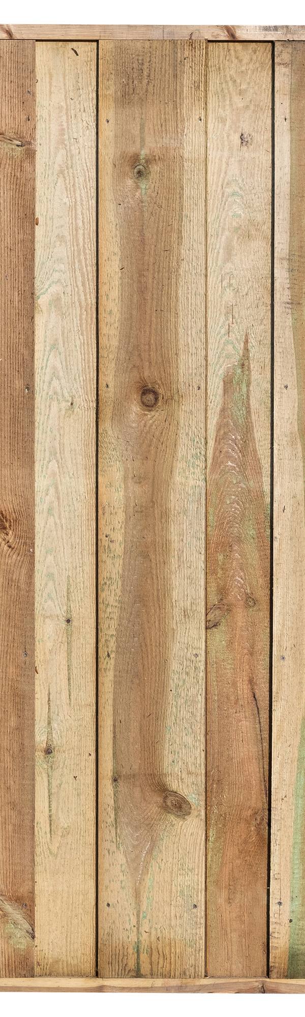 Tuinscherm Losser, groen geïmpregneerd grenen, RVS-geschroefd, 11-planks 180 x 180 cm
