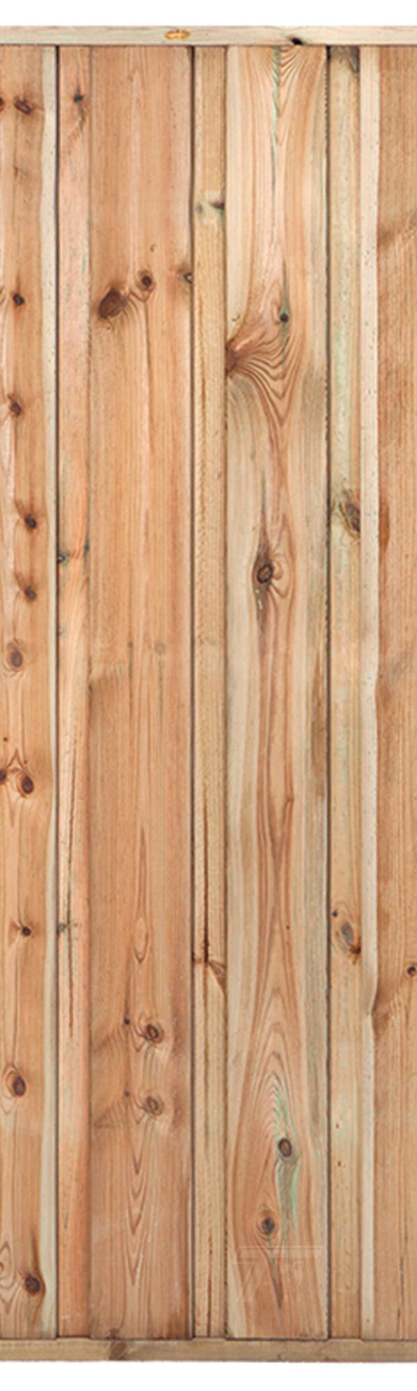 Tuinscherm Monaco, groen geïmpregneerd grenen, RVS-geschroefd, 19-planks 180 x 180 cm
