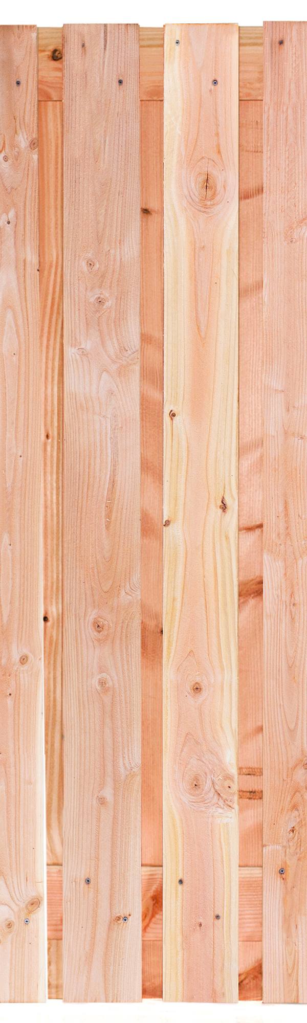 Tuinscherm Sölden, douglas, RVS-geschroefd, 21-planks (19+2) 180 x 180 cm