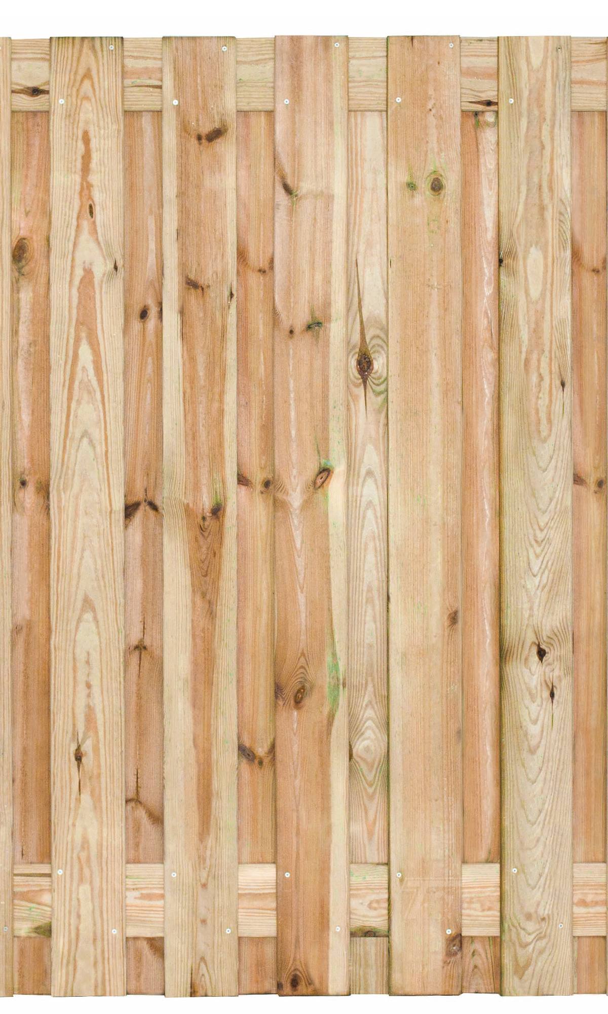 Tuinscherm Vasse, groen geïmpregneerd grenen, RVS-geschroefd, 19-planks (17+2) 180 x 180 cm