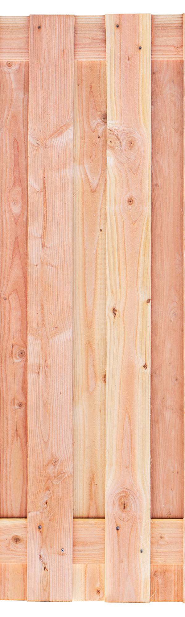 Tuinscherm Winterberg, douglas, RVS-geschroefd, 17-planks (15+2) 180 x 180 cm