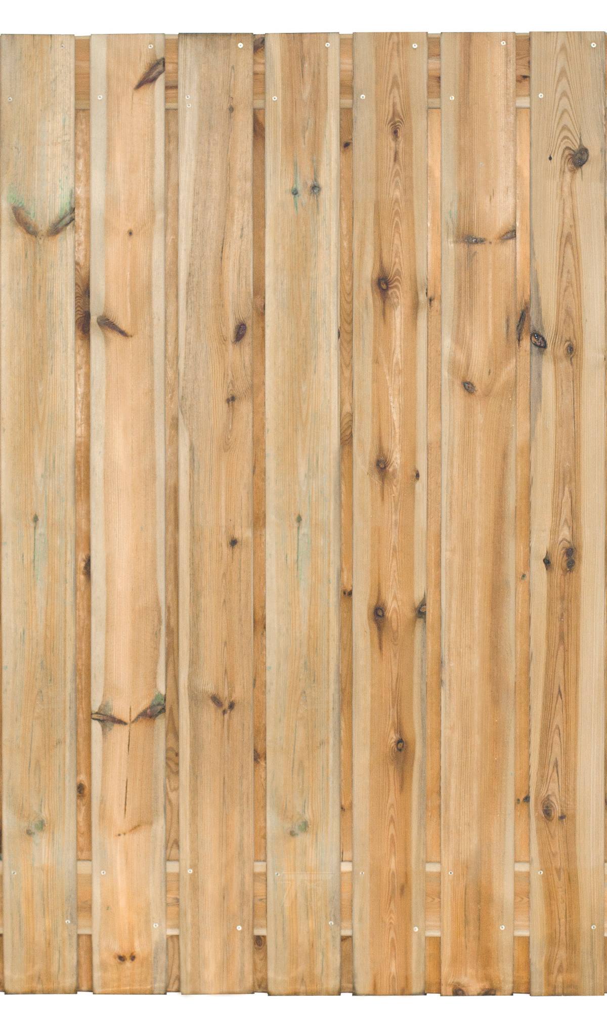 Tuinscherm Zaltbommel, groen geïmpregneerd grenen, RVS-geschroefd, 23-planks (21+2) 180 x 180 cm