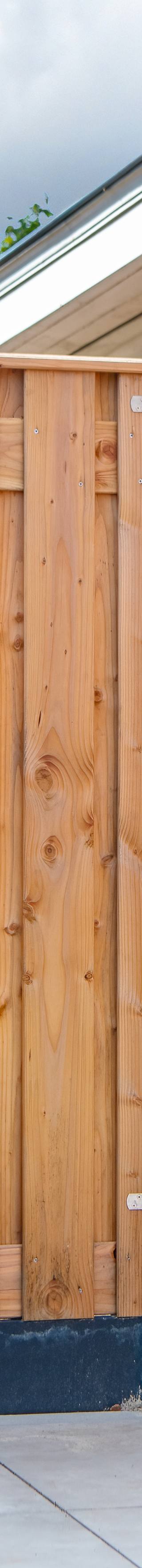 Tuinscherm Zwarte Woud, douglas, RVS-geschroefd, 21-planks (19+2) 180 x 180 cm — 3