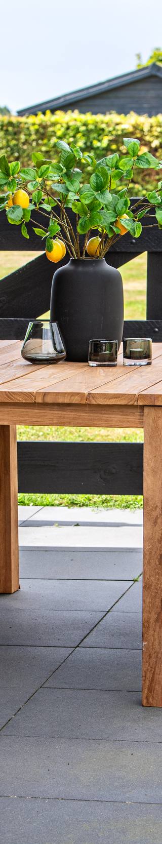 Tuintafel teak 180 x 90 cm solide rustiek — 1