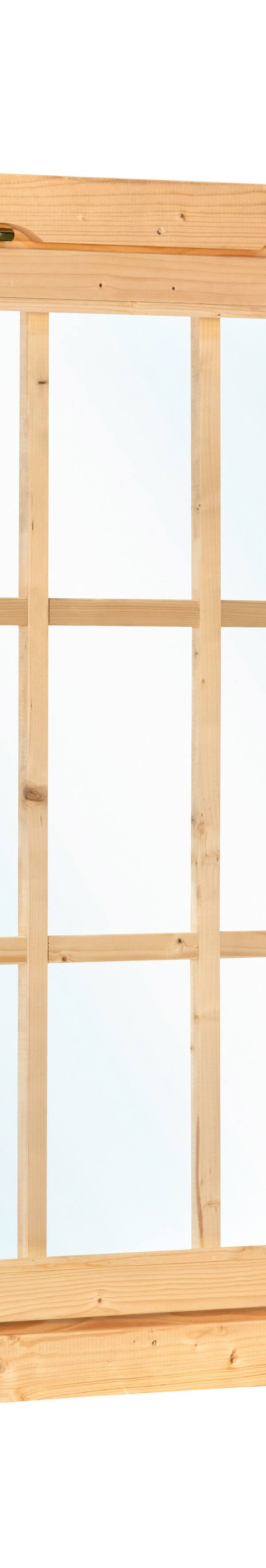 Uitzetraam enkel W1 vuren 85 x 120,5 cm