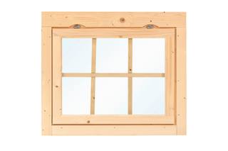 Uitzetraam enkel W3 vuren 93 x 77 cm — 2
