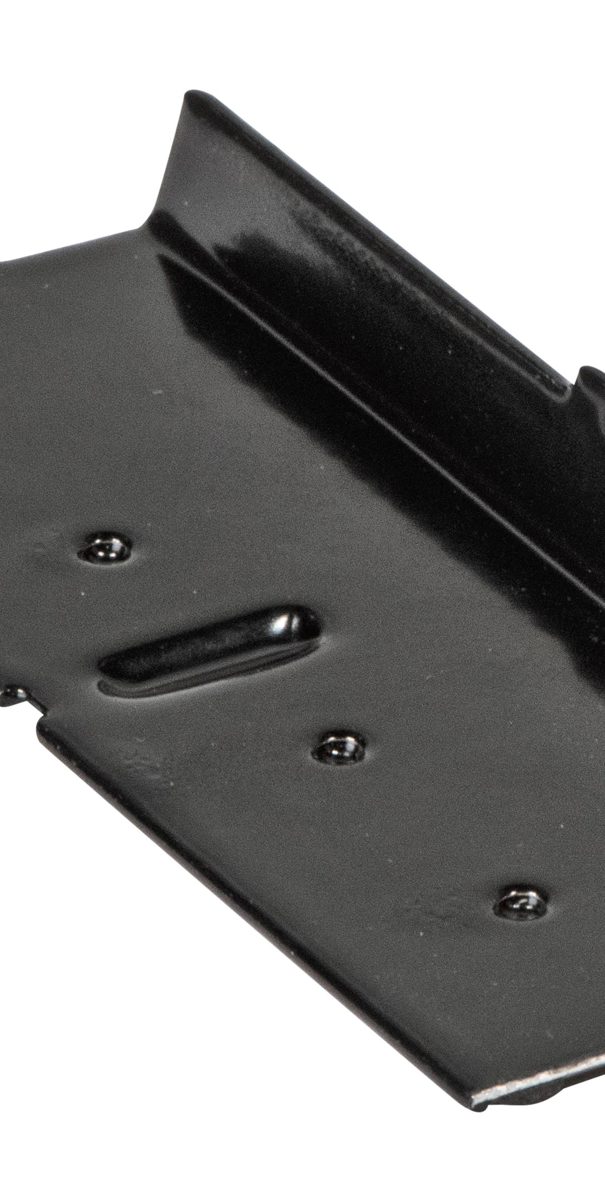 Verbindingsstuk t.b.v. aluminium daktrim zwart
