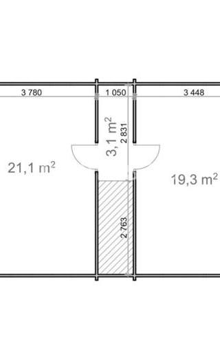 Weekend Chalet Verona 68mm 5,93x8,75 (100m2) — afbeelding 5