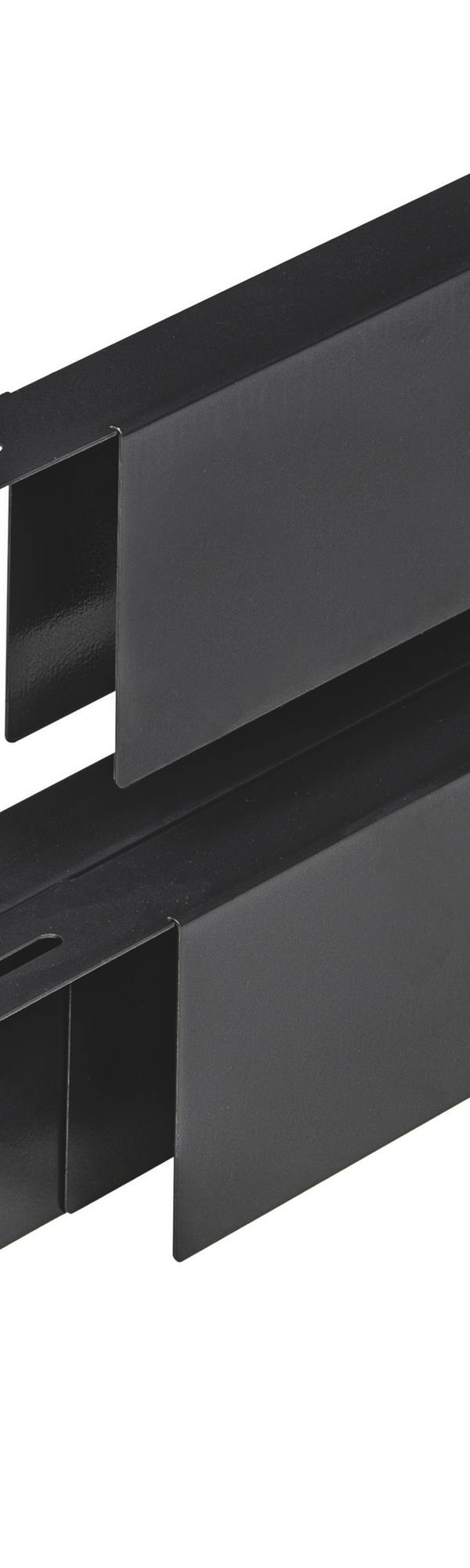Verzinkt Krimp/Uitzet maskeerprofiel 31,5 mm - 176 cm zwart gepoedercoat