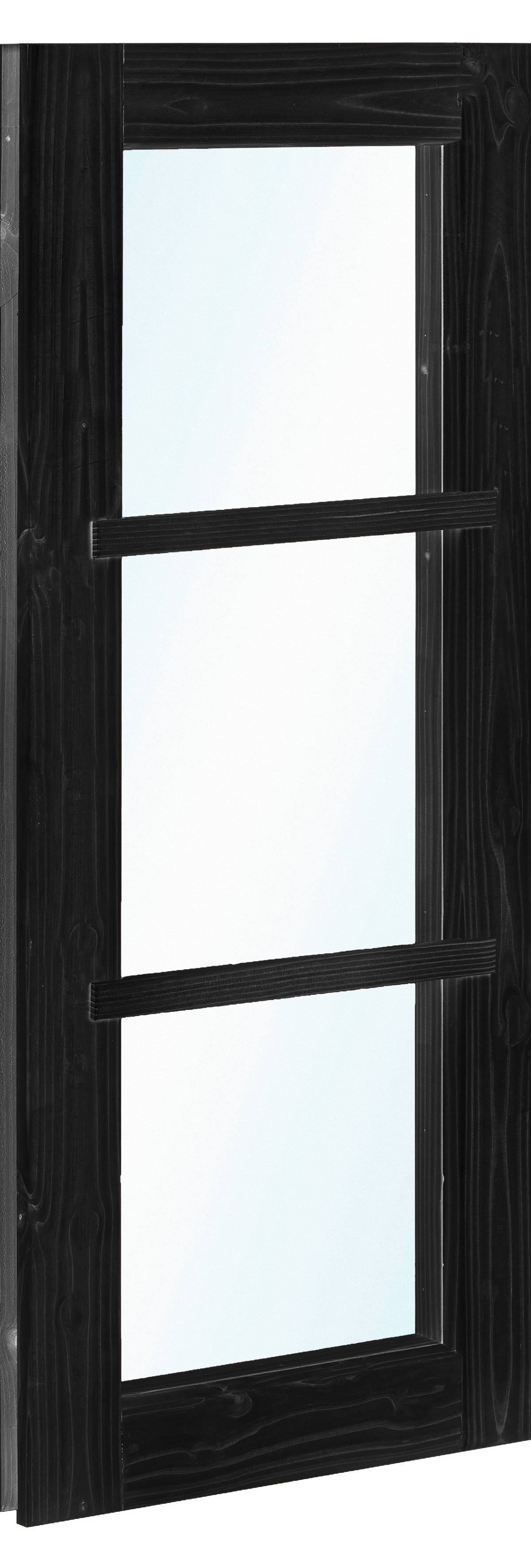 Vuren vastraam zwart gespoten (zijlicht) 45 x 150 cm