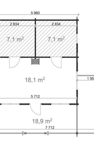 Chalet Asva 36m2 6x6m 44mm — 4