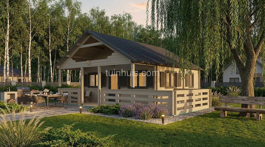 Chalet Asva 36m2 6x6m 44mm