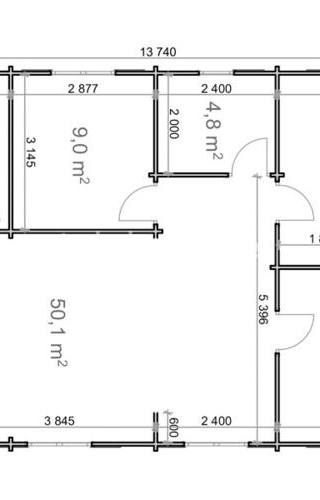 Weekend Chalet Sevilla 68mm 13,5x7,6m (100m2) — afbeelding 5