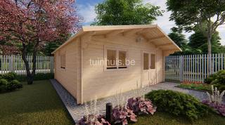Blokhut Zeeland 4x3m 44mm met vloer — 3